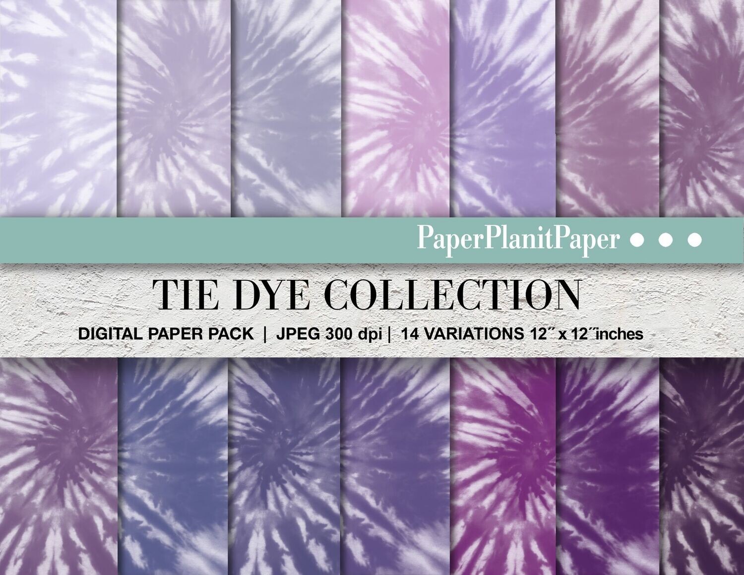 Purple Tie Dye Paper