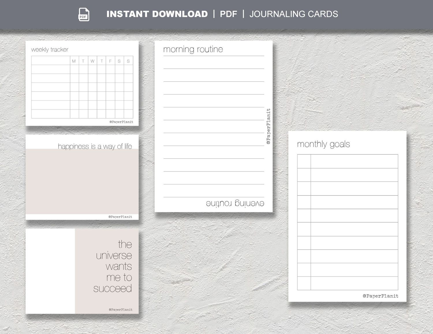 June Starter Journaling Cards