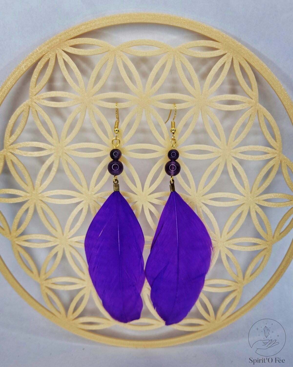 Boucles d&#39;oreilles Améthyste