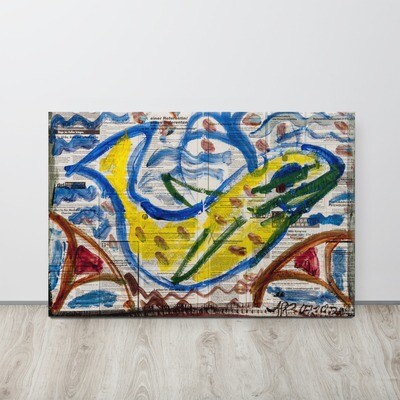 Leinwand &quot;Der blaue Wal&quot;