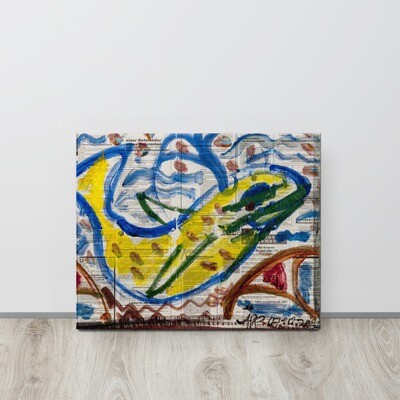 Leinwand &quot;Der blaue Wal&quot;