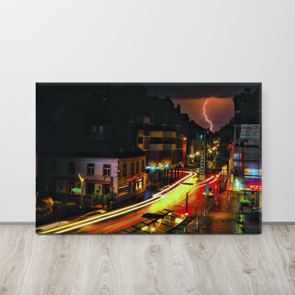 Leinwand &quot;Blitz Licht Zeit&quot;