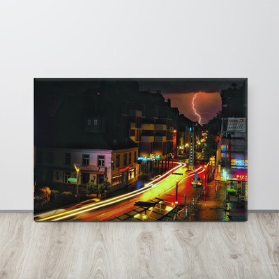 Leinwand &quot;Blitz Licht Zeit&quot;