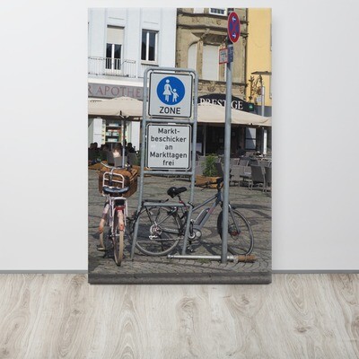 Leinwand &quot;An Markttagen frei&quot;