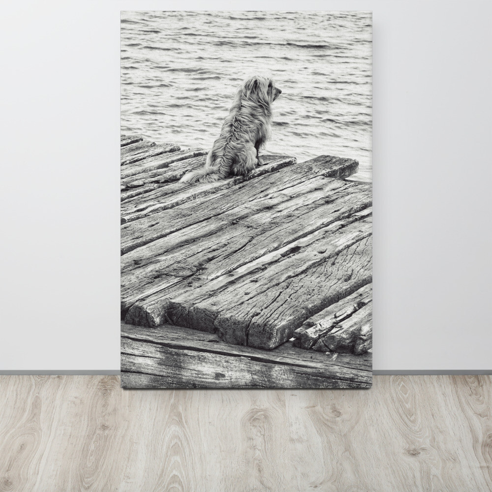 Leinwand &quot;Warten auf Godot&quot;