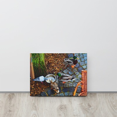 Leinwand &quot;Frühstück auf der Terasse&quot;