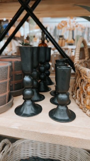 Black Ball Taper Holder