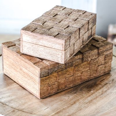 Wood Weave Box