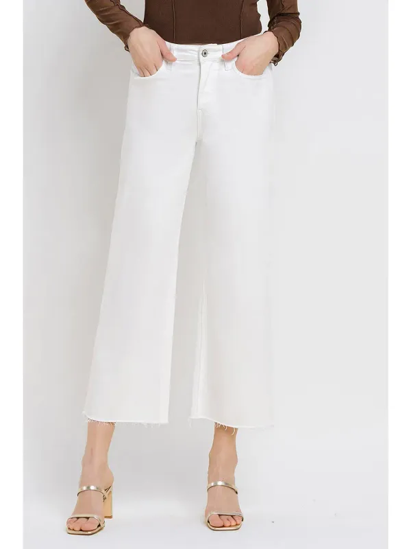 HR Crop Wide Jeans