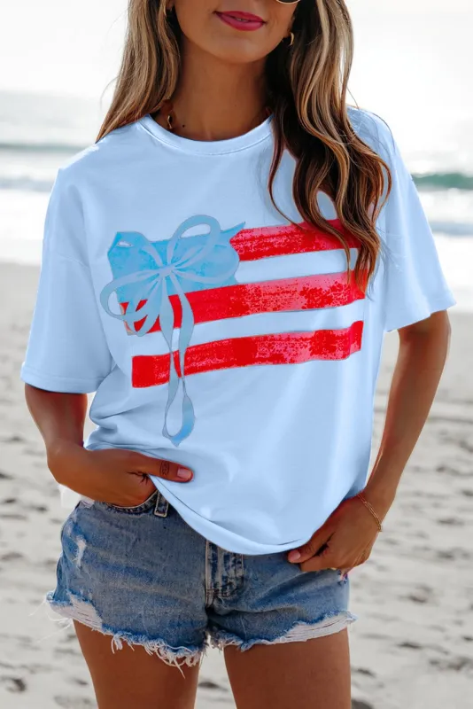 Flag Bow Tee
