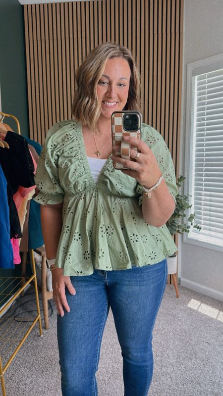 Hazle Eyelet Top
