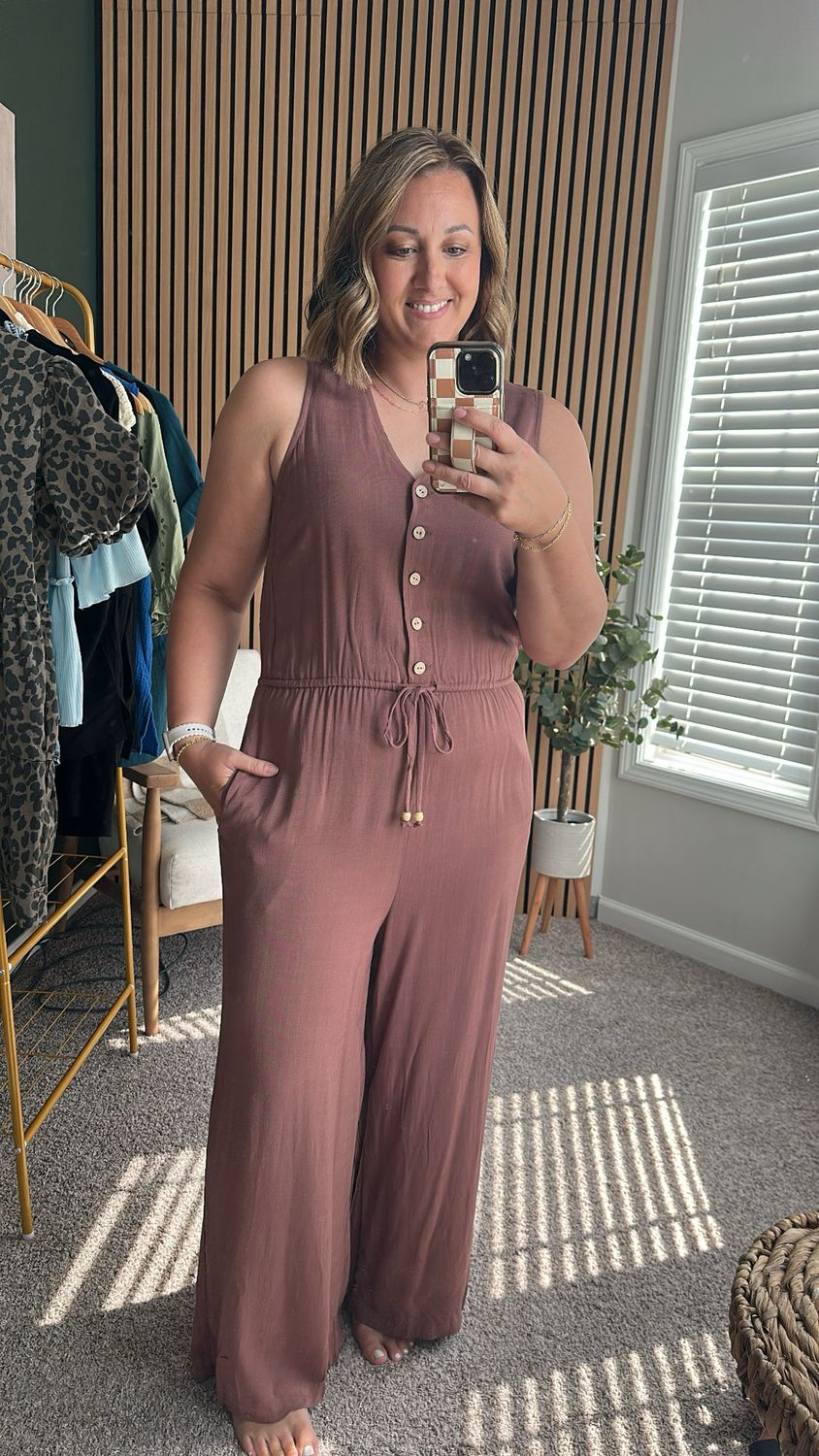 V-Neck Jumpsuit