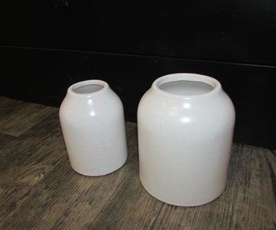 White Speckle Vase