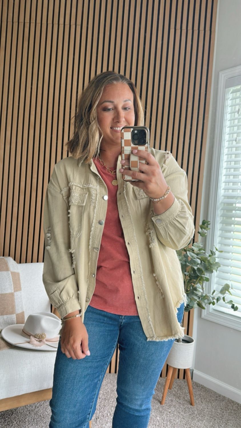 Ripped Denim Jacket