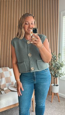 Button Sweater Vest
