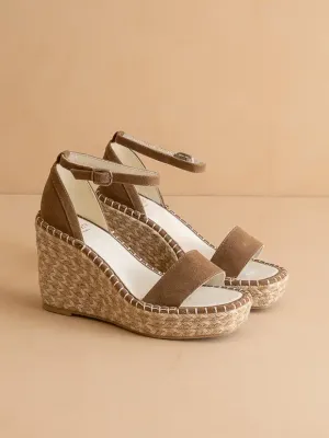 Madrid Brown Wedge Sandal