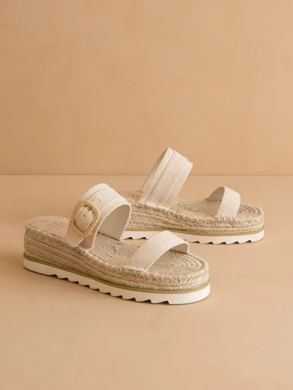 Reese Beige Platform Sandal