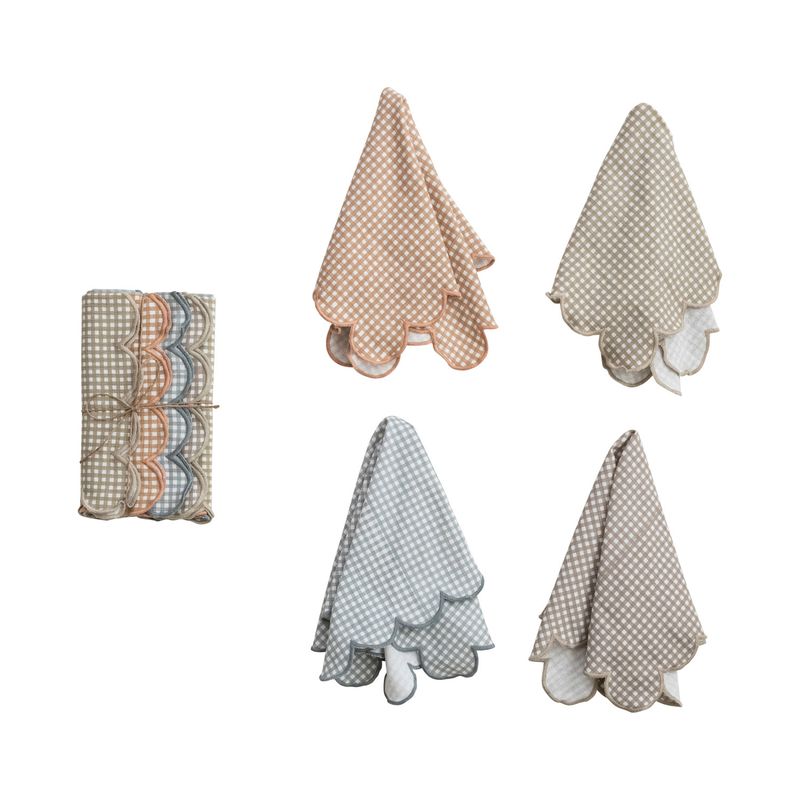 Printed Scalloped Napkins