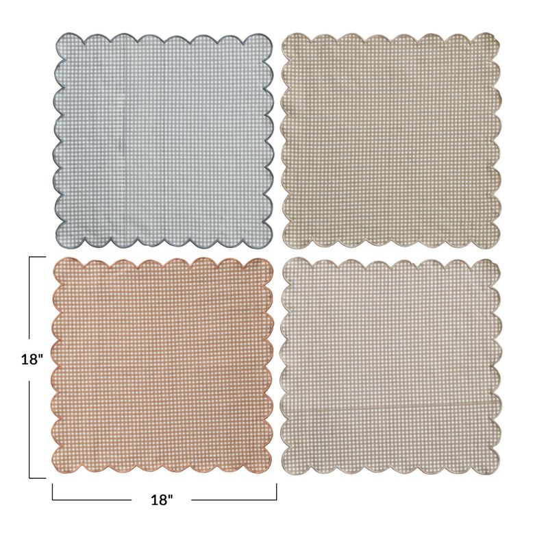 Printed Scalloped Napkins