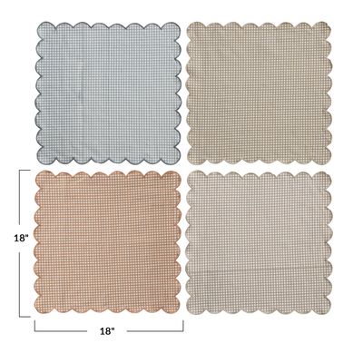 Printed Scalloped Napkins