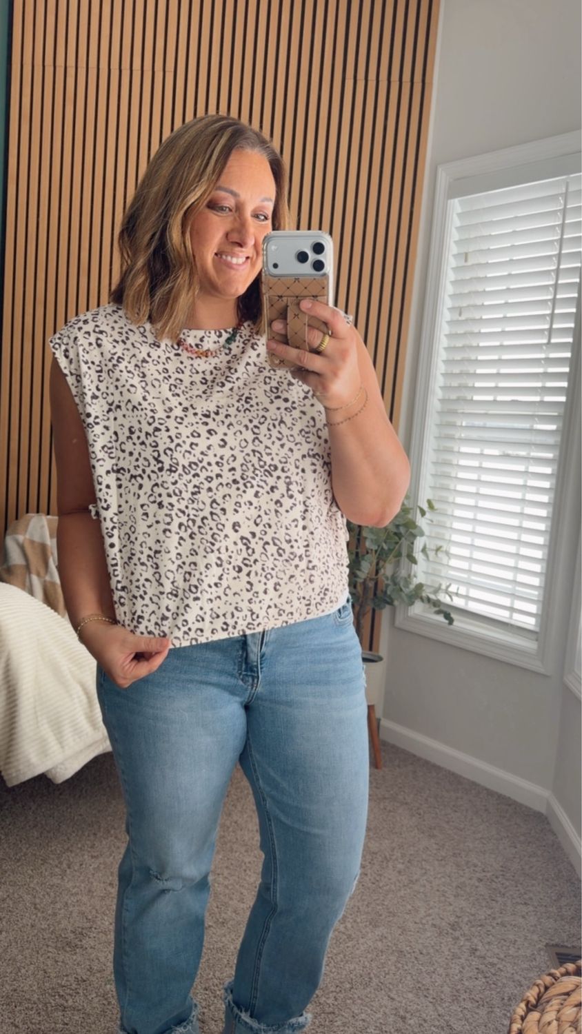 Print Side Knot Vest