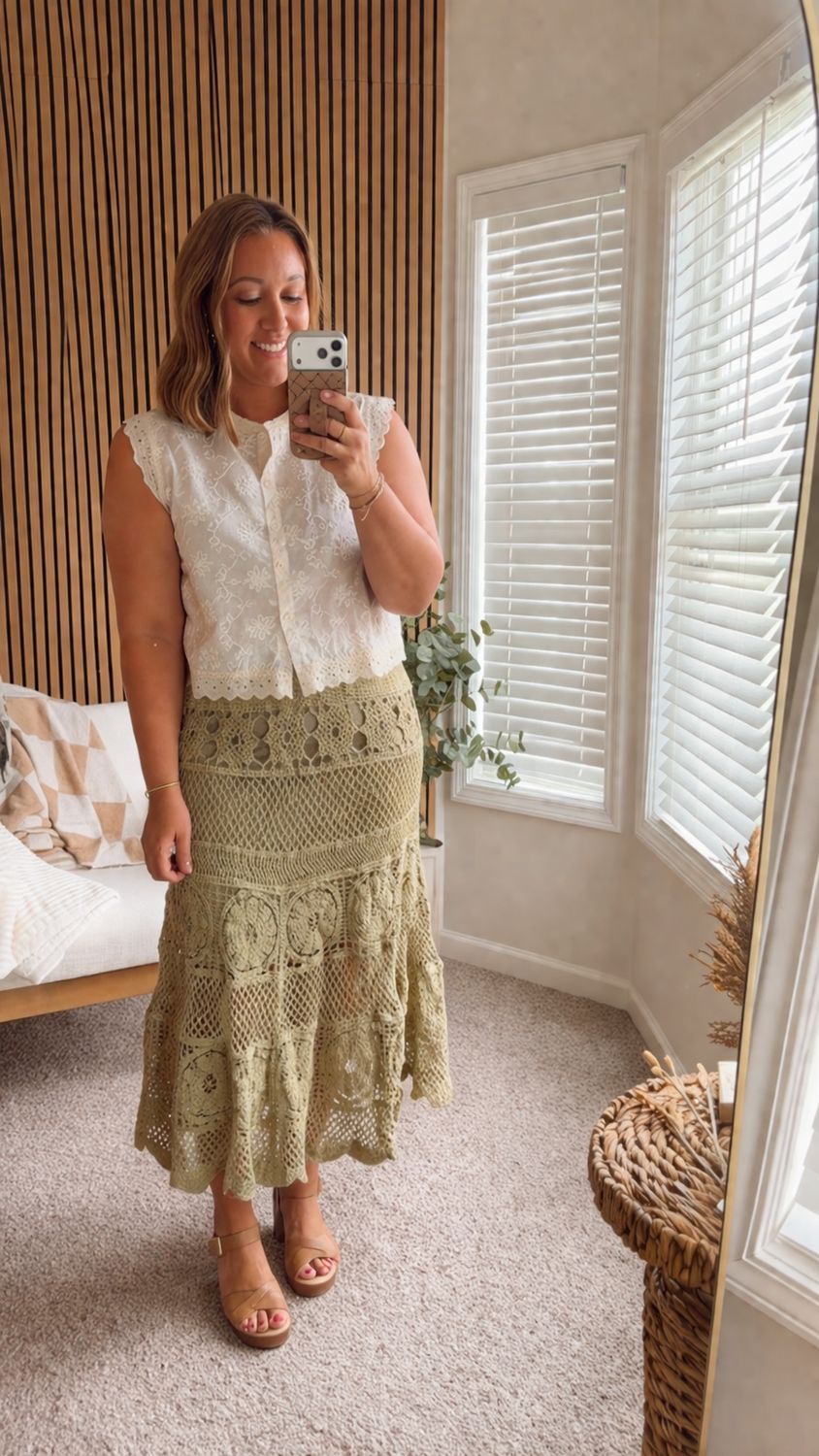 Crochet Midi Skirt