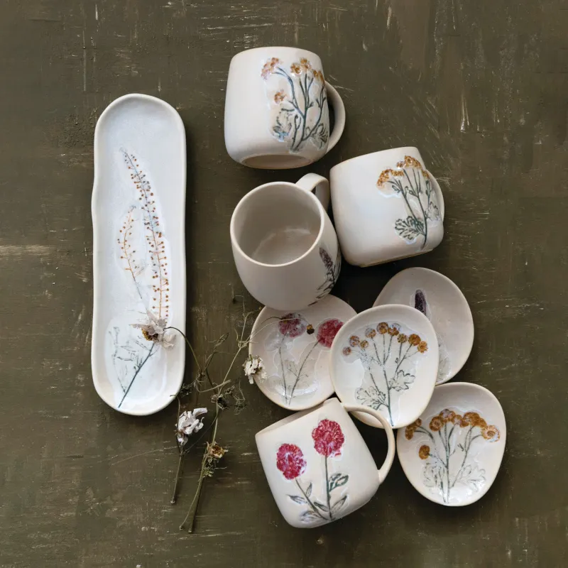 Floral Painted Plates