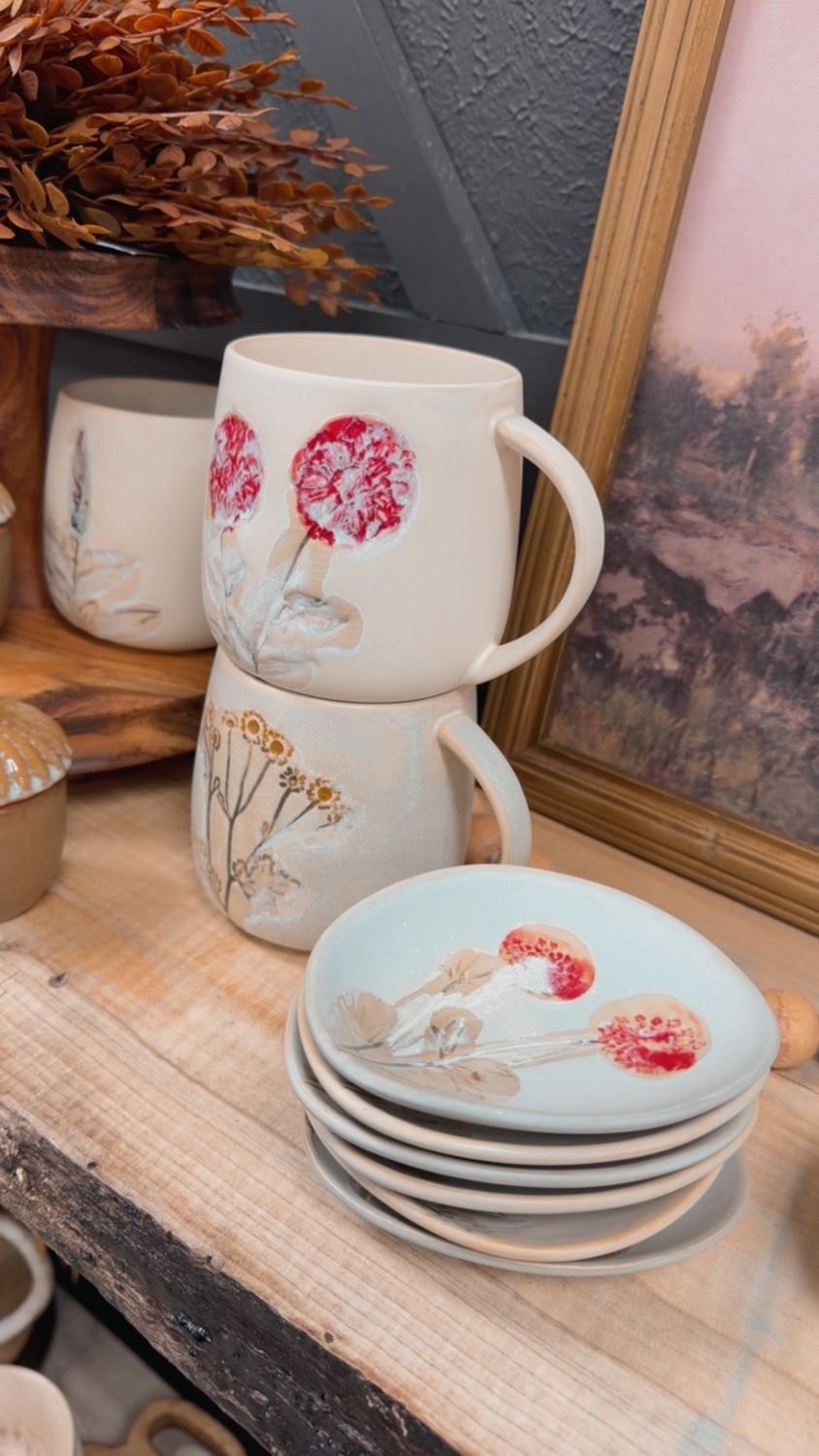 Floral Painted Plates