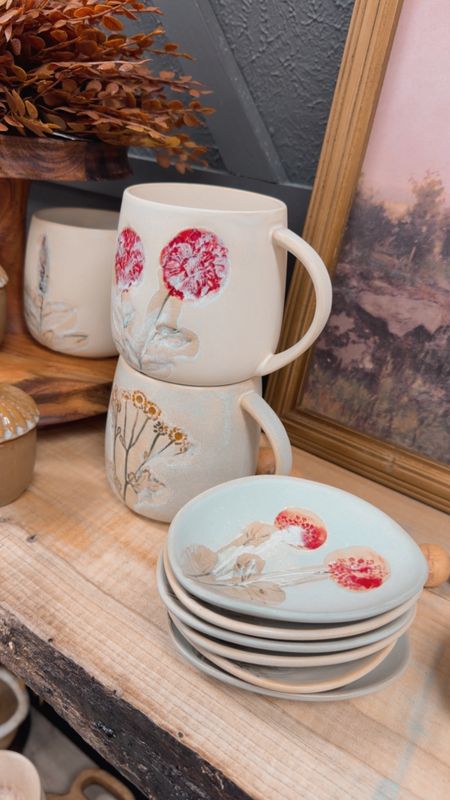 Floral Painted Plates