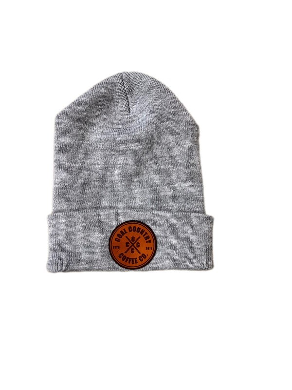 Leather Patch Beanie