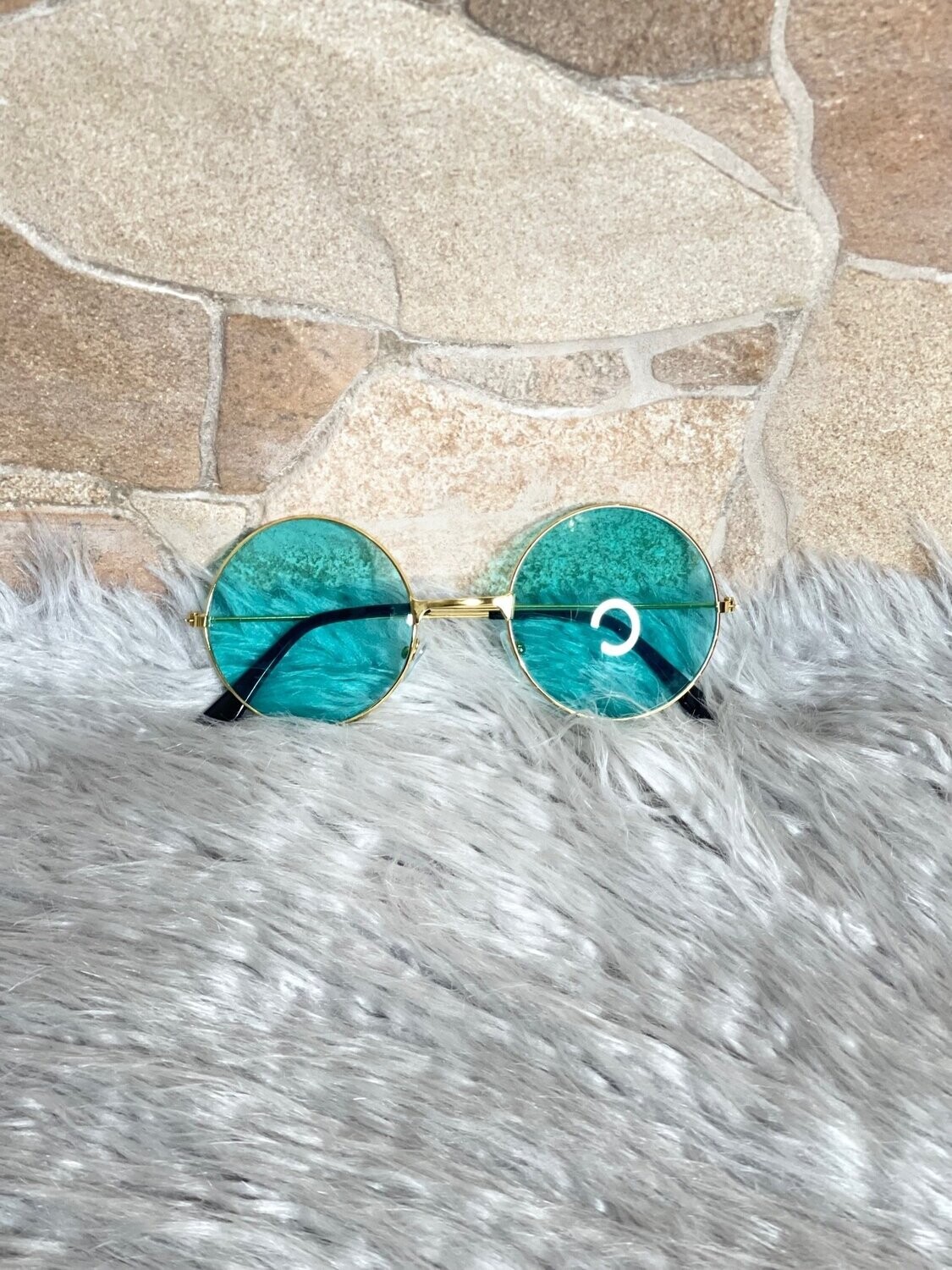 Respect My Stylez Aqua Retro Sunglasses