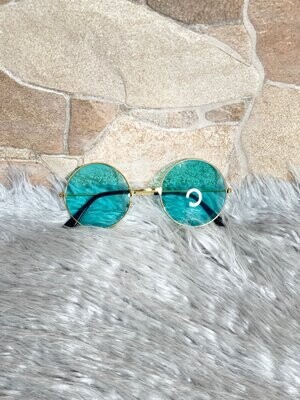 Respect My Stylez Aqua Retro Sunglasses Respect My Stylez Aqua Retro Sunglasses