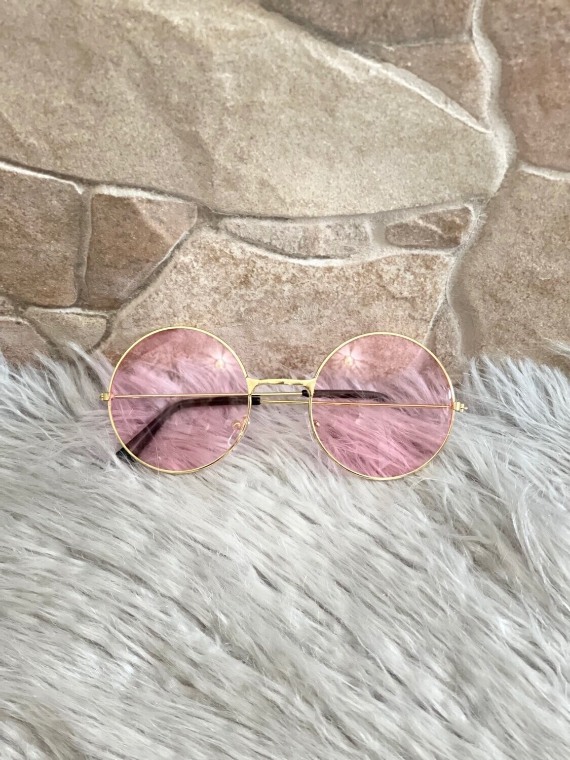 Respect My Stylez Pink Retro Sunglasses