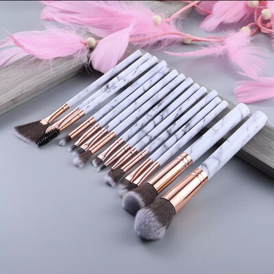 Empress Marble Beauty Babe 15Pc Brushes 5 Colors!