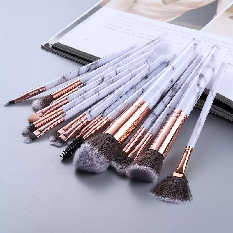 Empress Marble Beauty Babe 15Pc Brushes 5 Colors!