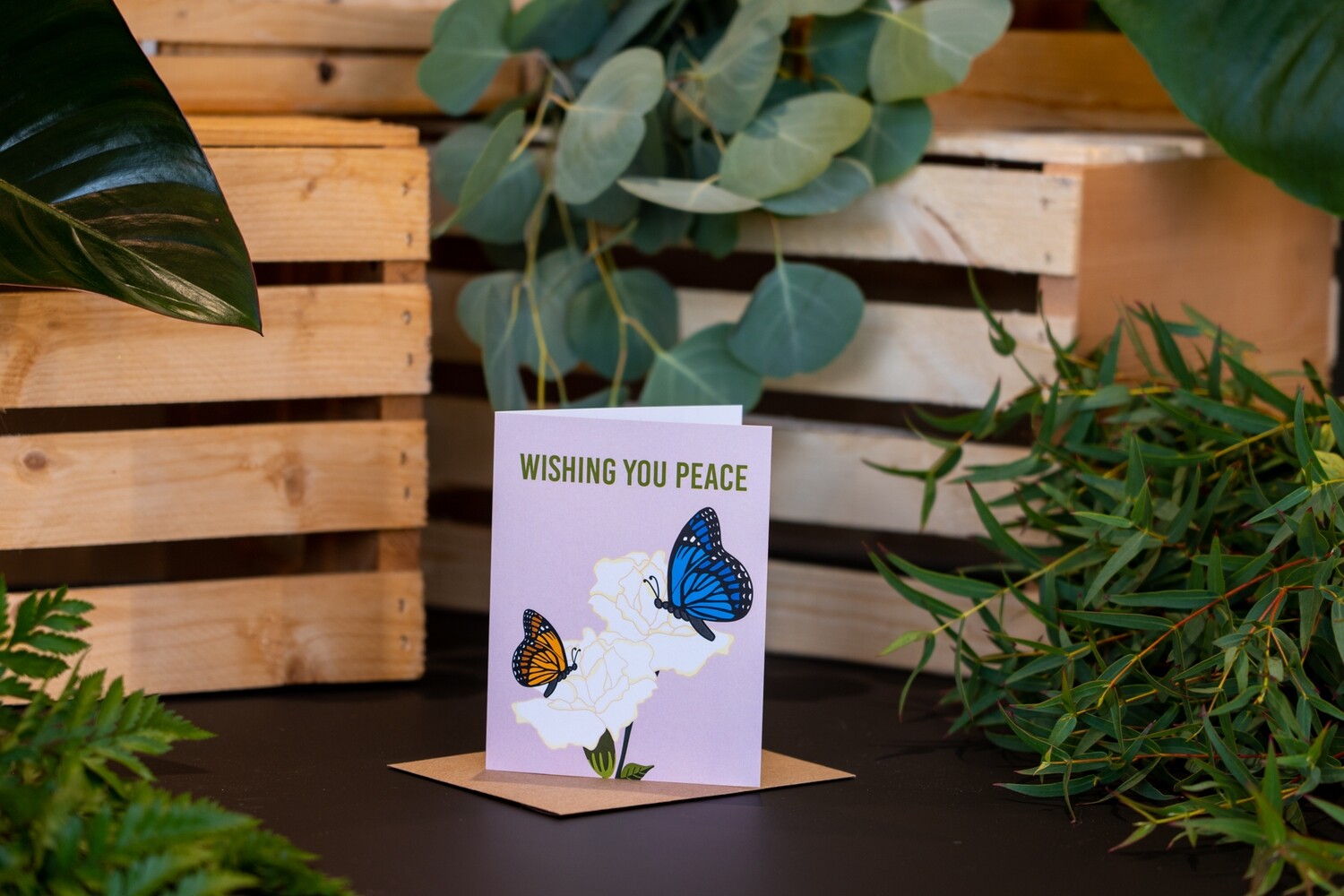 WISHING YOU PEACE AND SYMPATHY CARD