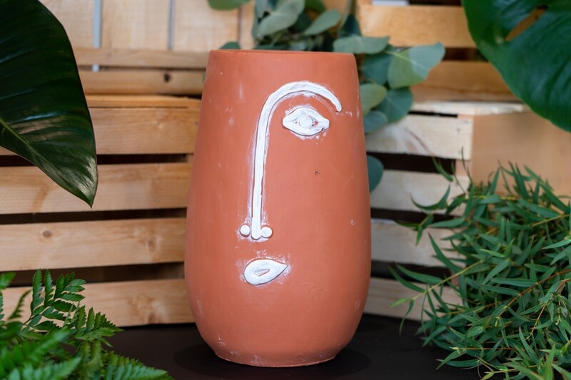 PICASSO HALF FACE PLANTER 11.5" H