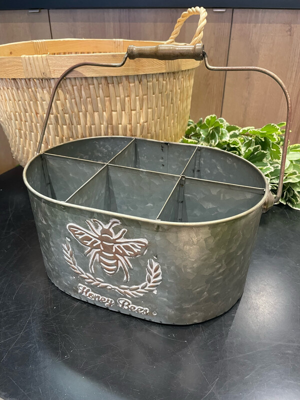 HONEYBEE BASKET TIN