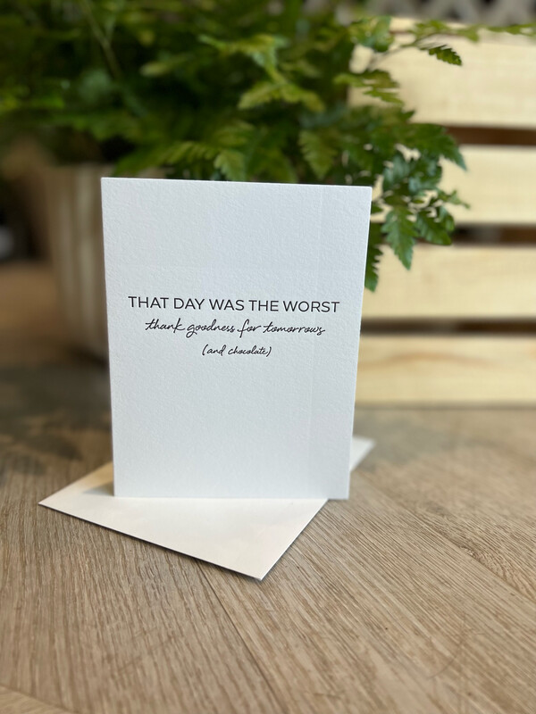 WORST DAY GREETING CARD