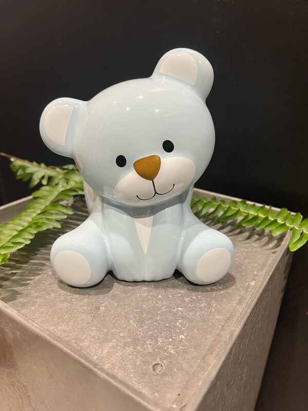 BABY BEAR BLUE CERAMIC CONTAINER
