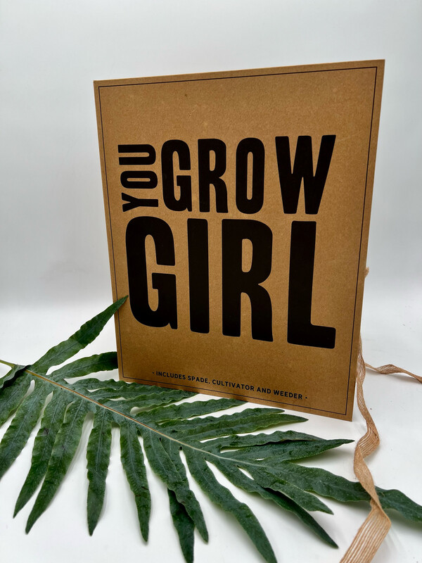 GARDEN TOOLS "YOU GROW GIRL" BOOK BOX