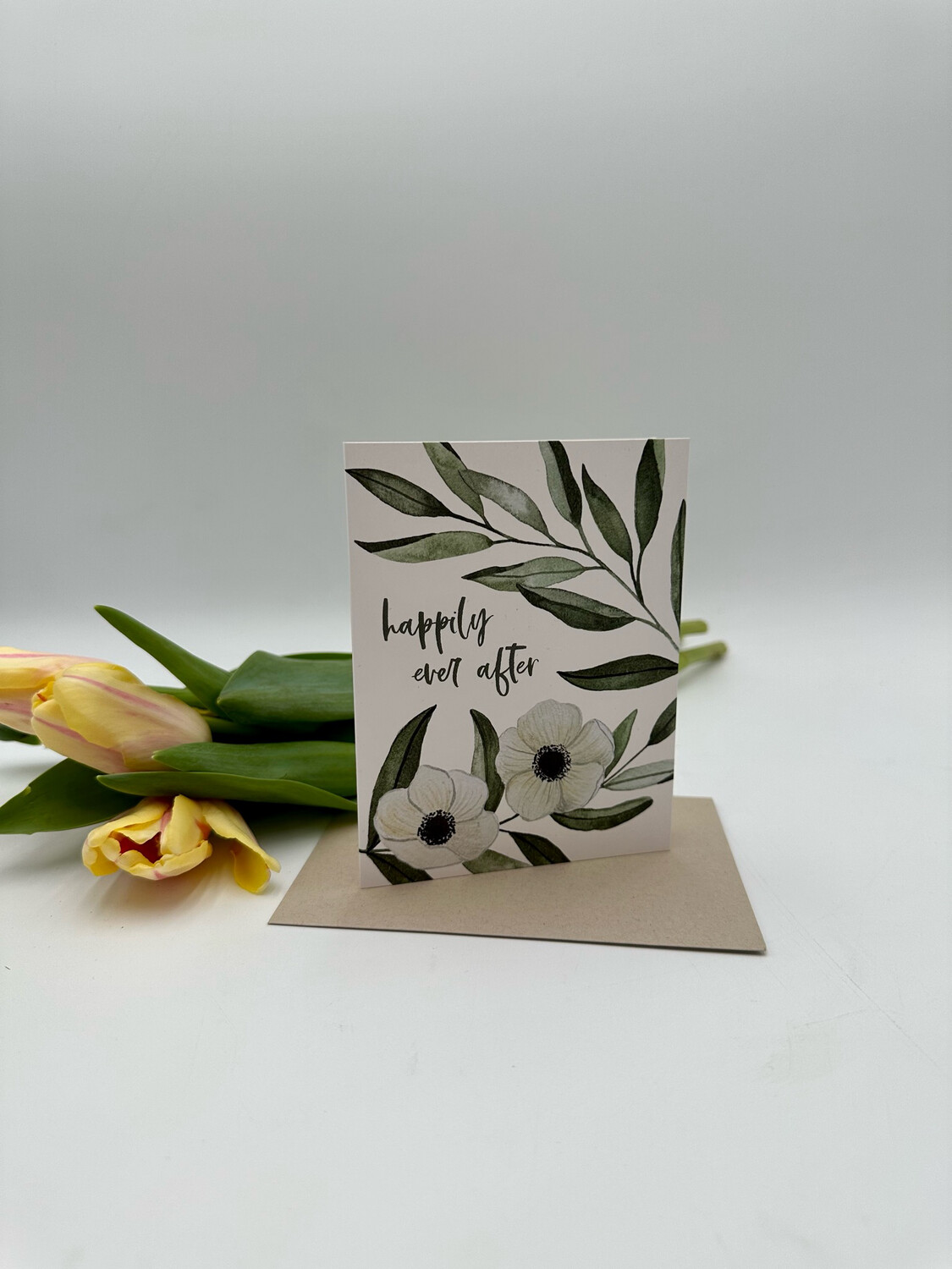 HAPPILY EVER AFTER ANEMONE GREETING CARD