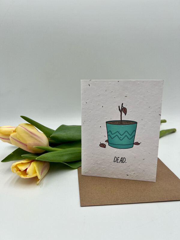 DEAD PLANTABLE SEED PAPER CARD