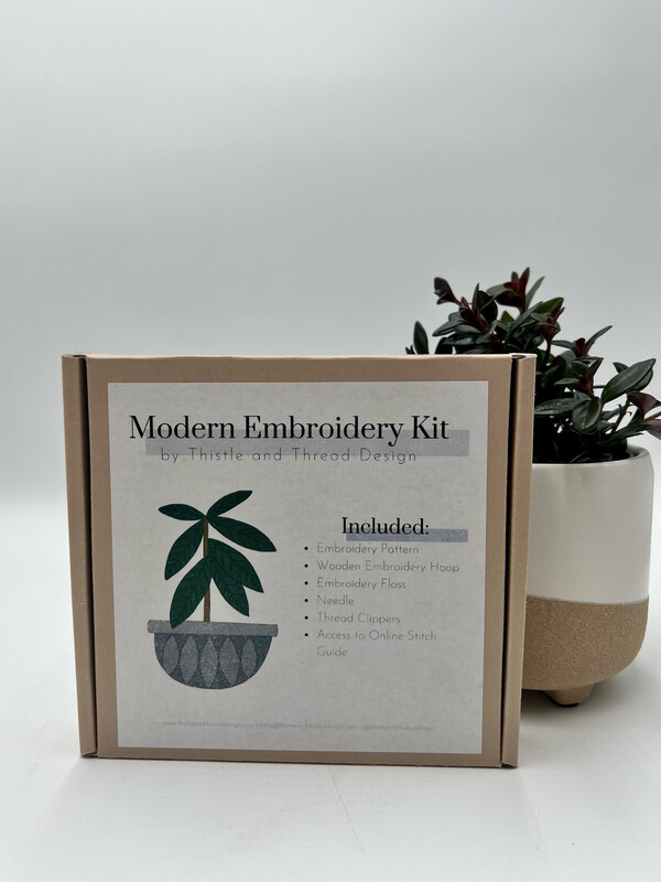 RUBBER TREE EMBROIDERY KIT