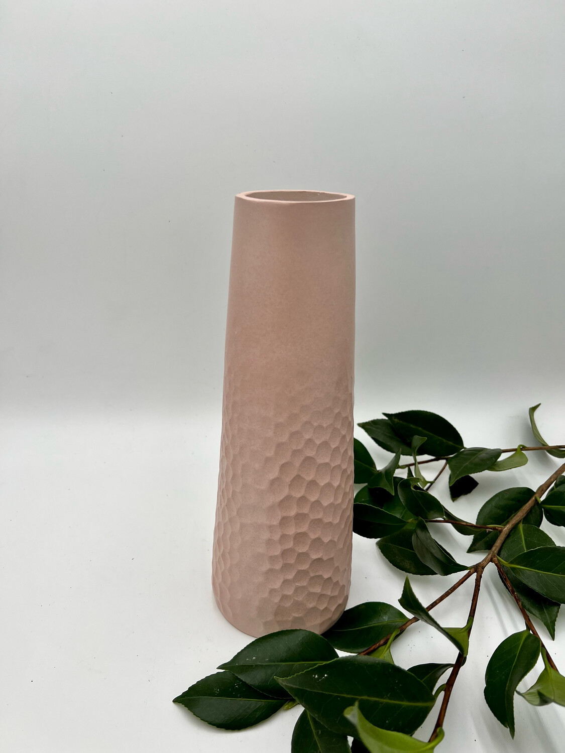 POETRY LARGE CHISEL BASE SLENDER VASE 10.5" H