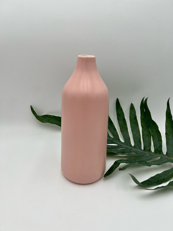 CASHMERE MATTE PINK VASE 10" H