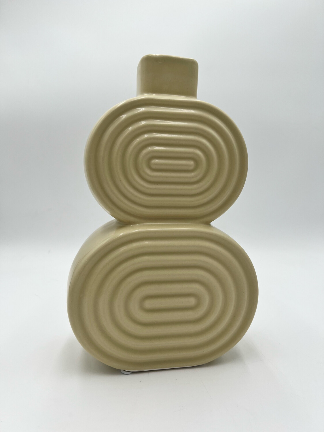 ZEN DOUBLE OVAL VASE 10.5" H