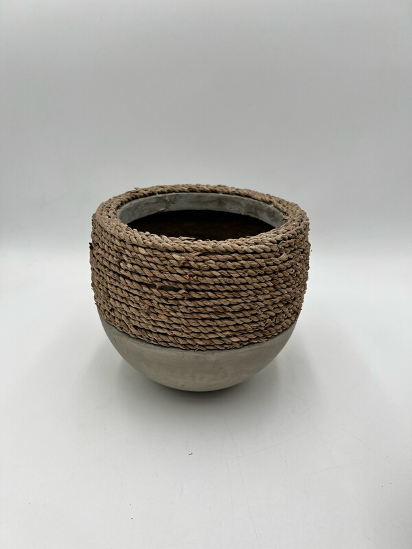 PANAMA SEAGRASS PLANTER 7"
