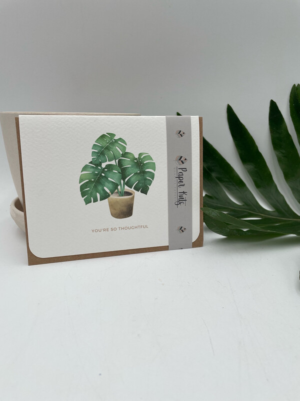 SO THOUGHTFUL MONSTERA GREETING CARD