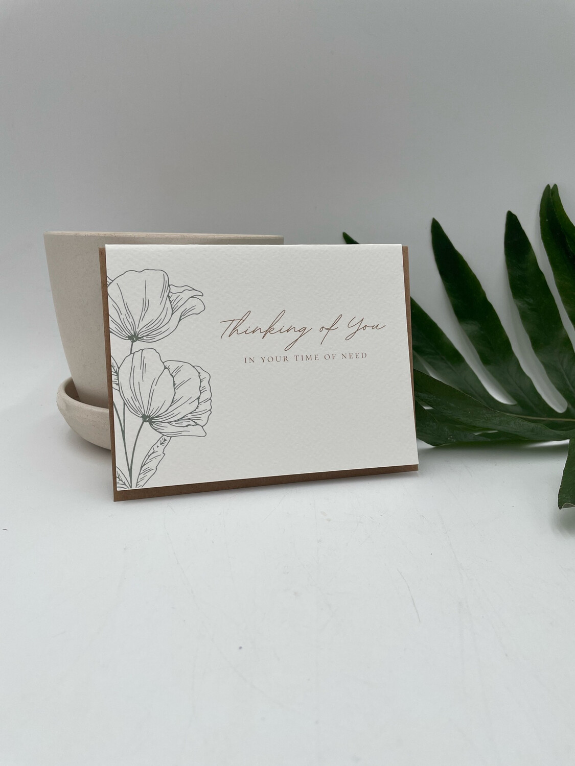 THINKING OF YOU FLORAL SYMPATHY CARD